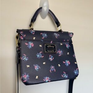 Loungefly Disney Lilo and Stitch Duck Navy Blue Cross body Hand Bag Purse